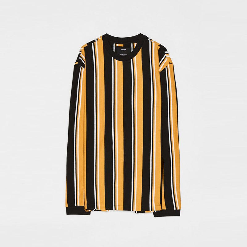 BRK Black Mustard Stripe Sweatshirt (Label Cut) 509