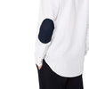ZR Man Printed Long Sleeve Oxford White Slim Fit Shirt