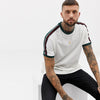 BRK Shoulder Striped Tape White TShirt