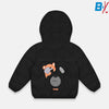 D.KIDS Lets Shower Bears Black Puffer Jacket 9921