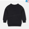 GRG Plain Black Fleece Sweatshirt 10584