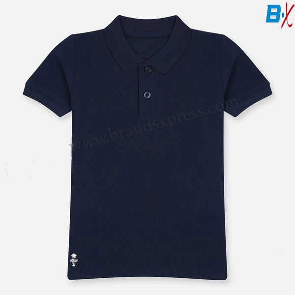 SFR Ocean Print Navy Blue Polo 10729