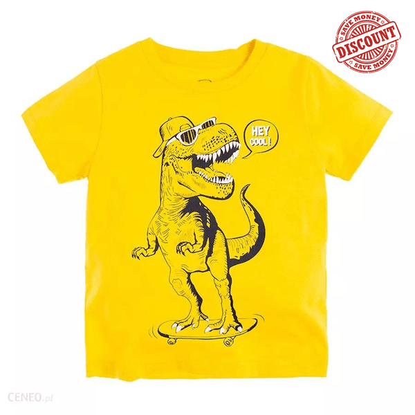 CC Hey Cool Dino Yellow Tshirt 4223