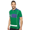 U.S Polo Assn Slim Fit Color Block Green Polo Shirt