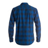 QS Motherfly Flannel Blue Black Check Long Sleeve Casual Shirt