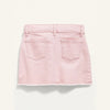 OL NVY Rough Bottom Pink Denim Skirt 4476