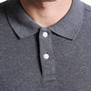 GAP Solid Charcoal Grey Pique Polo Shirt (Label Removed)