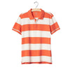 GAP Orange And White Stripe Pique Polo Shirt (Label Removed)