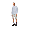 ZR Men Grey Basic Plush Bermuda Shorts