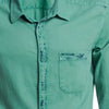 LC WC Thin Light Green Casual Shirt 8851