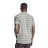 GAP Stripe Pique Polo Shirt Gray (Label Removed)