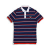U.S Polo Assn. Blue and Red Stripe Polo