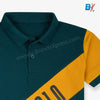 B.X Stripes Teal Team Polo 9517