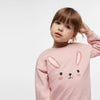 ZR Rabbit Face Tea Pink Sweatshirt 9885
