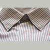 TSC  Blue & Red Lining White Formal  Casual Shirt 8888