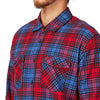 QS Flannel Red & Blue Casual Shirt 8863