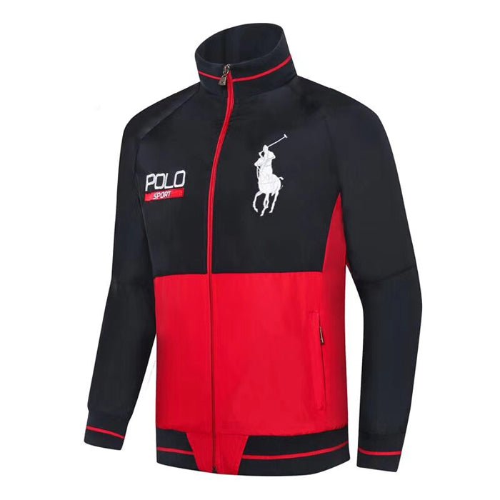 Big Pony Polo Sport Wind Breaker Black with Red #2286