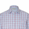 TRG Men's Red Check Classic Fit Stripe Shirt