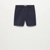 Bab Clb Plain Navy Blue Terry Shorts 8841