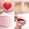 CN Heart Applic  Soft Bottom Pink Pumps 10318