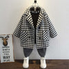 DDM Black & White Burberry Check Warm Coat 10538