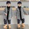 DDM Black & White Burberry Check Warm Coat 10538