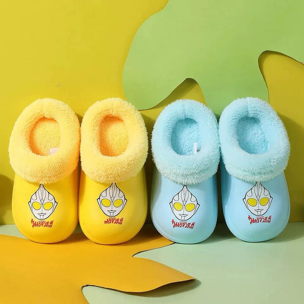 TY Ultraman Face Yellow Warm Slippers 10646