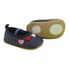 Multi Hearts Denim Blue Pumps 10511