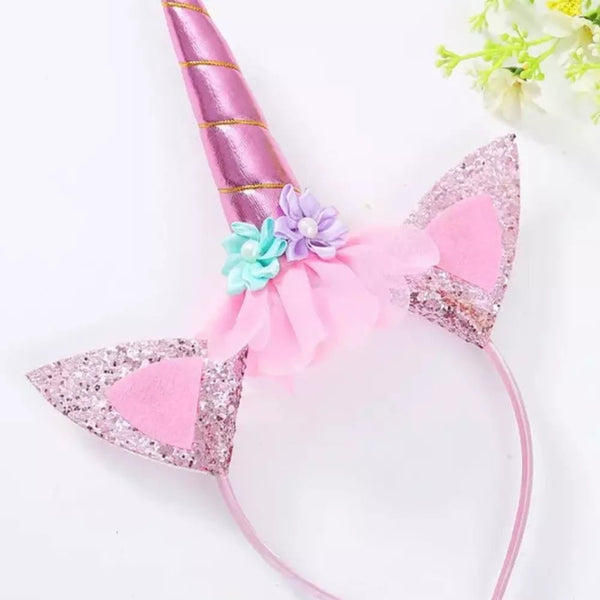 Glitter Pink Unicorn Hair Catch 9037