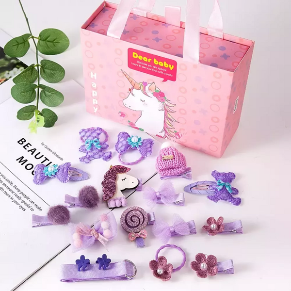 Dear Baby Lavender hair Accessories gift Pack 9029