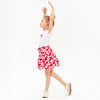 5.10.15 All Over Red Hearts Print White Skirt 11043