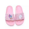 Shimmering Stones Unicorn Pink Slippers 2392