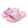 Shimmering Stones Unicorn Pink Slippers 2392