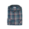 TRG Casual Check Shirt  Green and Blue