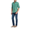 LC WC Thin Light Green Casual Shirt 8851