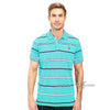 US Blue Polo With Blue and White Stripe
