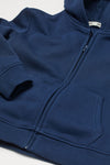 ZR Grow Flow Tag Navy Blue Zipper Hoodie 9870