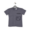 ZR Front Pocket Dianasour Grey T-Shirt