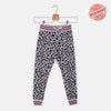 PV Leopard Print Front Knot Fleece Trouser 2420