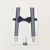 LCW Navy Baby Bow & Suspender Gallace  Navy Blue Set 9341