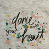 ZR Dance With Your Heart Print Floral Grey T-Shirt 4951