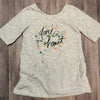 ZR Dance With Your Heart Print Floral Grey T-Shirt 4951