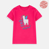 B.X Magical Llama Dark Pink Tshirt 7071