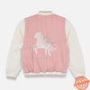 C Club Embroidered Unicorns Tea-Pink & Off White Zipper 10510