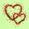 K&K Sequence Heart Light Green Top 9742