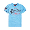 SD Real Light Blue with Dry Print Blue and Red Tee Shirt