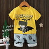 Batman By Night Mustard 2 PC Long Shorts Set 9683