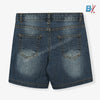B.X Copper Button Mid Blue Denim Shorts 9304