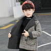XLD Grey Check Warm Woolen Coat 10536