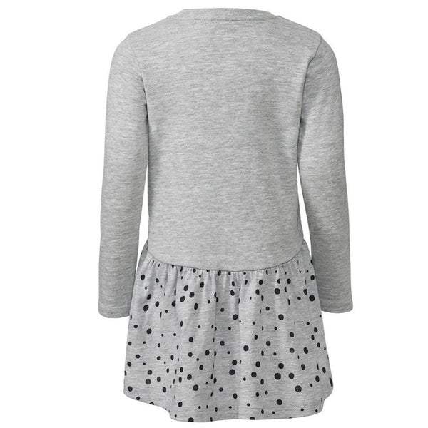 LUP Heart Love Grey Doted Frock 502